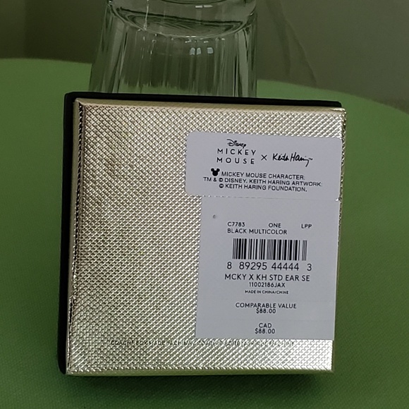 COACH DISNEY MICKEY MOUSE X KEITH HARING STUD EARRINGS BOXED SET:NIB C7783 - Picture 9 of 11